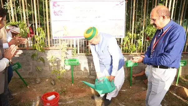 Arjun Ram Meghwal Leads Tree-Planting Drive at IIAC, Signalling a Push for Public Environmental Stewardship photo 3