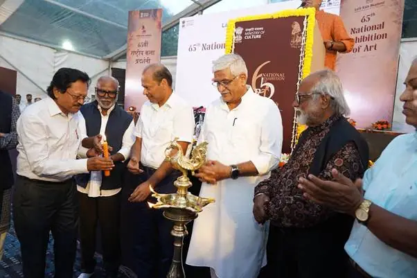 Culture Minister Felicitates 20 Award-Winning Artists at National Art Exhibition photo 5