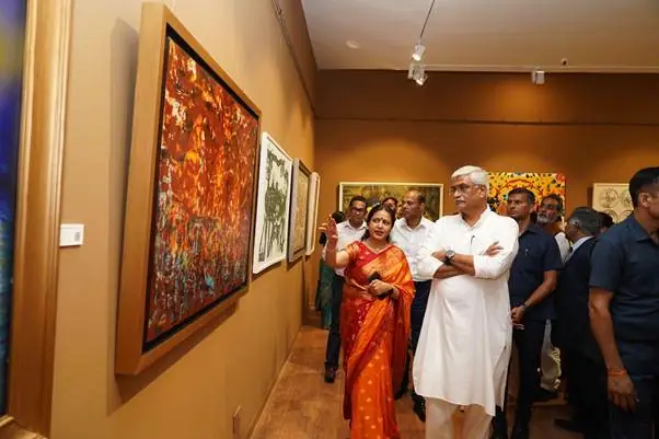 Culture Minister Felicitates 20 Award-Winning Artists at National Art Exhibition photo 6