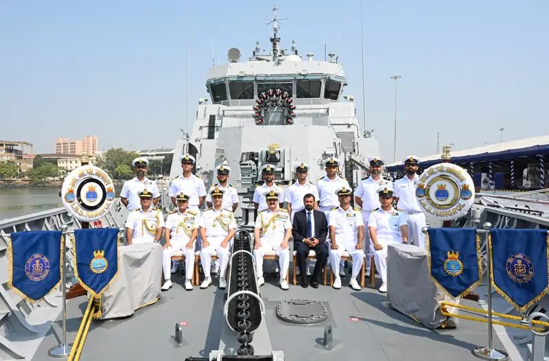Indian Navy Commissiones Indigenous Anti-Submarine Warfare Vessel INS Mangrol photo 3