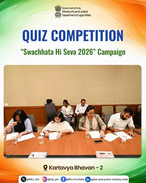 Law and Justice Department Hosts Quiz Under Special Campaign 6 and Swachhata Hi Seva 2026 photo 2