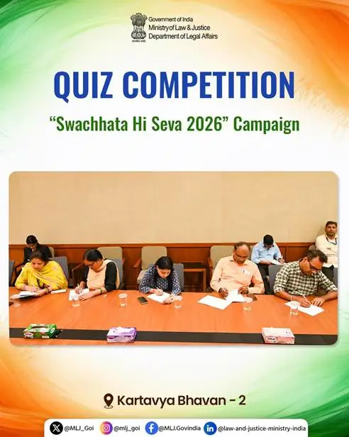 Law and Justice Department Hosts Quiz Under Special Campaign 6 and Swachhata Hi Seva 2026 photo 3