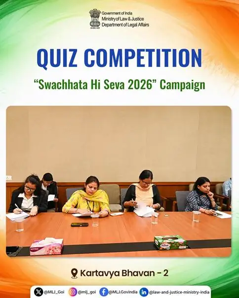Law and Justice Department Hosts Quiz Under Special Campaign 6 and Swachhata Hi Seva 2026 photo 4