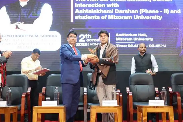 Scindia Engages Mizoram University Students in Outreach on Governance and Youth Participation photo 2