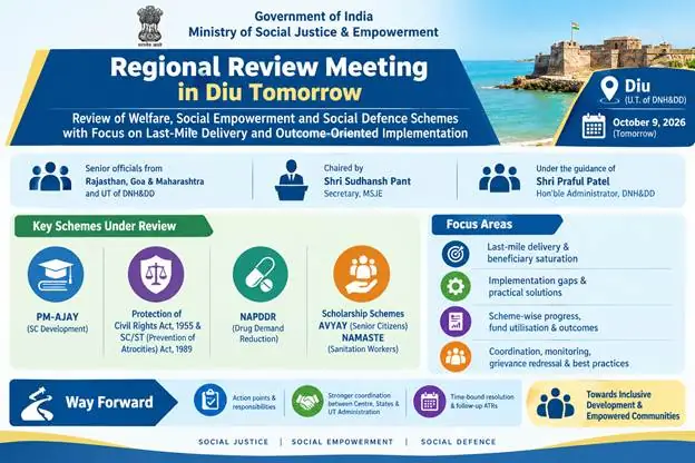 Social Justice Ministry to Hold Regional Review Meeting in Diu Tomorrow photo 2
